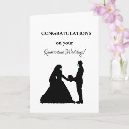 マスク付きの結婚検結婚した疫夫婦 カード