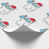 マスク付きキュートベア及びサニタイザー包装紙 ラッピングペーパー (角)