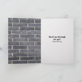 マスク付きゴールデンおもしろいレトリバー誕生日カード カード (内部)