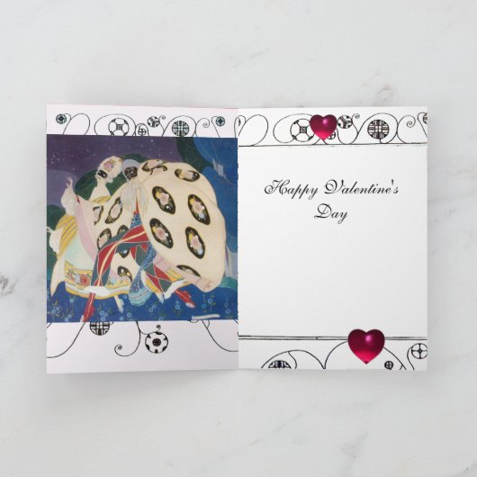 マスク付きノクターンアールデコバレンタインデー シーズンカード (内部)