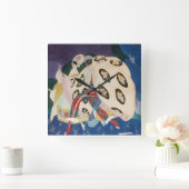 マスク付きノクターン/アールデコベネチアンマスカレード スクエア壁時計 (ホーム)