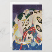 マスク付きノクターン/ベネチアンマスカレード 便箋 (正面/裏面)