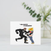 マスク付きハンマー ポストカード (スタンド正面)