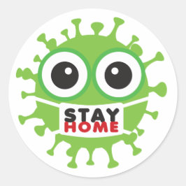 マスク付きホームウイルス ラウンドシール