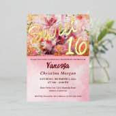 マスク付きボールスイート16招待状フォイル招待状 箔招待状 (立ち正面)