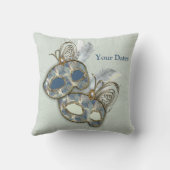 マスク付きロココリッチパターンデザイン クッション (裏面)