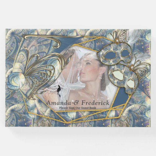 マスク付きロコリッチパターンデザイン ゲストブック (正面)