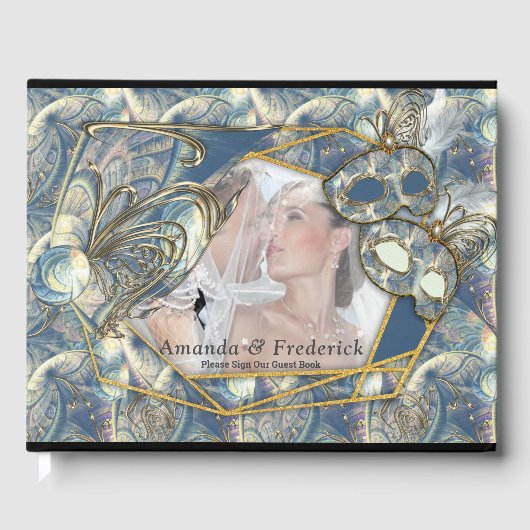 マスク付きロコリッチパターンデザイン ゲストブック (正面)