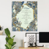 マスク付きロコリッチパターンデザイン ポスター (ホームオフィス)