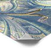 マスク付きロコリッチパターンデザイン ポスター (角)