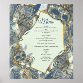 マスク付きロコリッチパターンデザイン ポスター