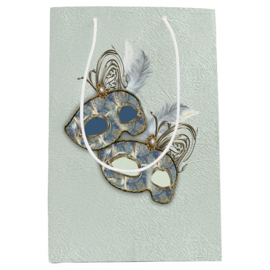 マスク付きロコリッチパターンデザイン ミディアムペーパーバッグ (正面)