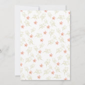 マスク付き仮想ベビーシャワー動物 招待状 (裏面)