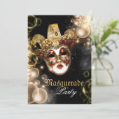 マスク仮装ヴェネツィアmardi grasパーティー 招待状 (スタンド正面)