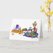 マスク作成カード カード (黄色い花)