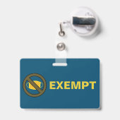 マスク免除ひまわりバッジ バッジ (裏面（伸縮クリップ）)