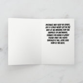 マスク吹誕生日を使ったロウソクのおもしろい外 カード (内部)