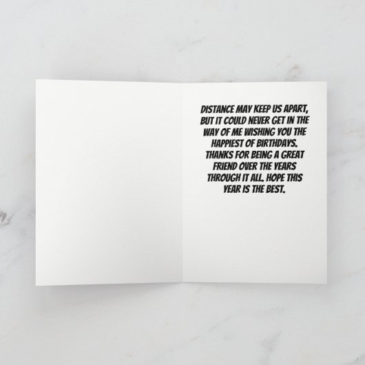 マスク吹誕生日を使ったロウソクのおもしろい外 カード (内部)