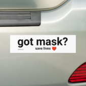 マスク得?バンパーステッカー バンパーステッカー (車上)