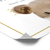 マスク必須ベビーベアシャワー記号 ポスター (角)