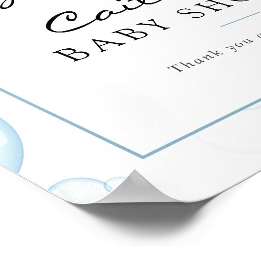 マスク必須ベビーラバーダックシャワー記号 ポスター (角)