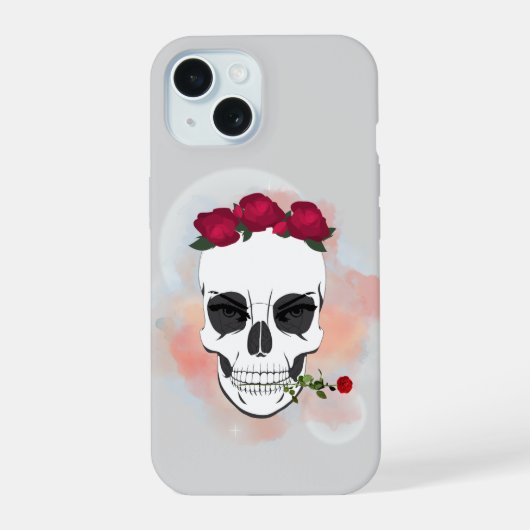 マスク携帯ケース iPhone 15ケース (裏面)