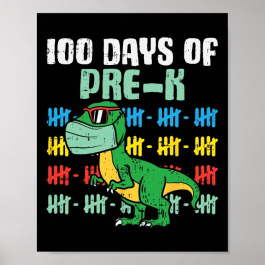 マスク検疫少年のPre-k Trex恐竜の日 ポスター (正面)