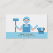 マスク清掃サービス名刺を備えたクリーナー 名刺 (正面)
