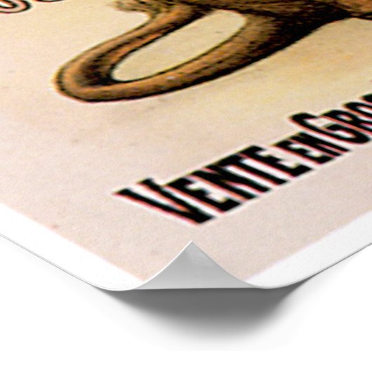 マスク王室のットヴィンテージワインドリンクとアート ポスター (角)