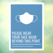 マスク着用の窓用シールお願い ウィンドウサイン (シート3)