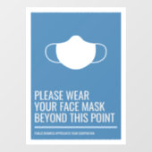 マスク着用窓用シール ウィンドウサイン (シート)