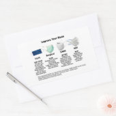 マスク紙のステッカーを改善 長方形シール (封筒)