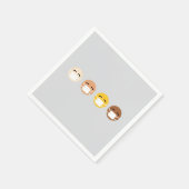 マスク絵文字顔マスクCOVID スタンダードカクテルナプキン (角)