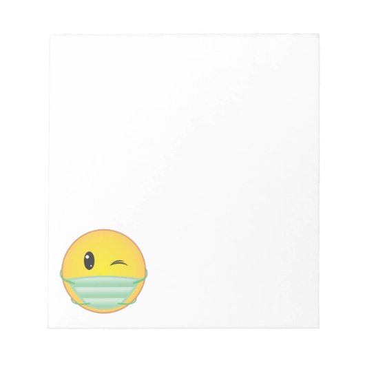 マスク絵文字 ノートパッド (正面)