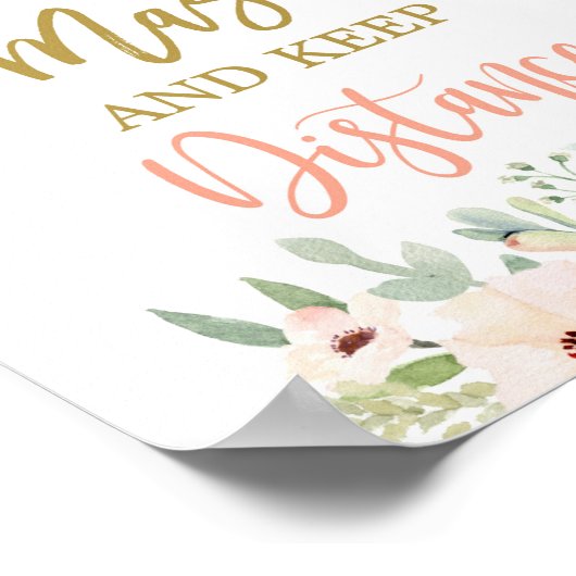 マスク衣服の記号 ポスター (角)