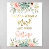 マスク衣服の記号 ポスター (正面)