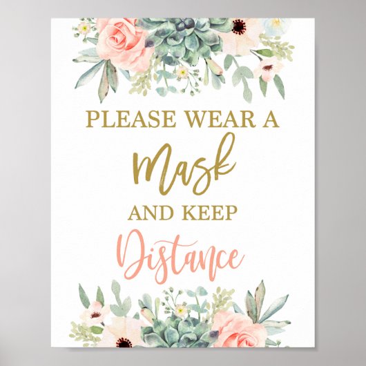 マスク衣服の記号 ポスター (正面)