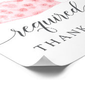 マスク衣服ピンクマスクをお願い ポスター (角)