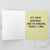 マスク誕生日カード付モナおもしろいリサ カード (内部)