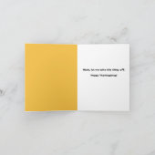 マスク越しに感謝祭の挨拶を話す猫 シーズンカード (内部)