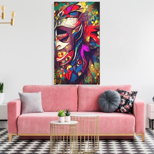 マスク キャンバスプリント (インサイチュ (リビング))