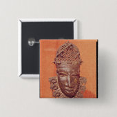 マスク、ベニン 缶バッジ (正面&裏面)