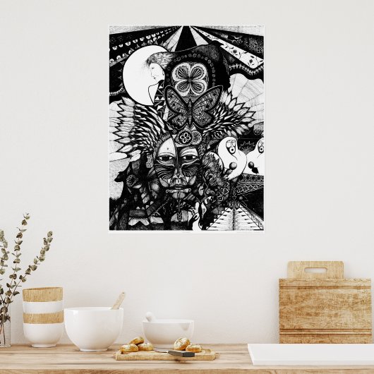 マスク ポスター (キッチン)