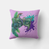 マスク-孔雀 クッション (裏面)