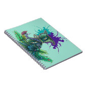 マスク-孔雀 ノートブック (右側)