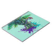 マスク-孔雀 ノートブック (左側)