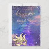 マスク、紙吹雪ドットスプラッシュキンセニェラ 招待状 (正面)