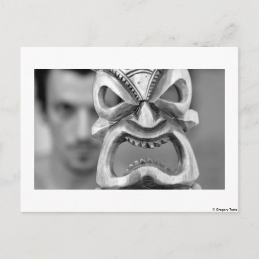 マスク-郵便はがき ポストカード (正面)