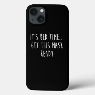 マスクCPAP睡眠時無呼吸おもしろいギフトデザイン iPhone 13ケース