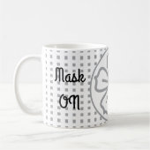 マスクONマスクOFFソーシャル配信 コーヒーマグカップ (左)